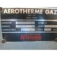 2 wall- aerothermes with gaz burner, WANSON, 60.000 kcal/h